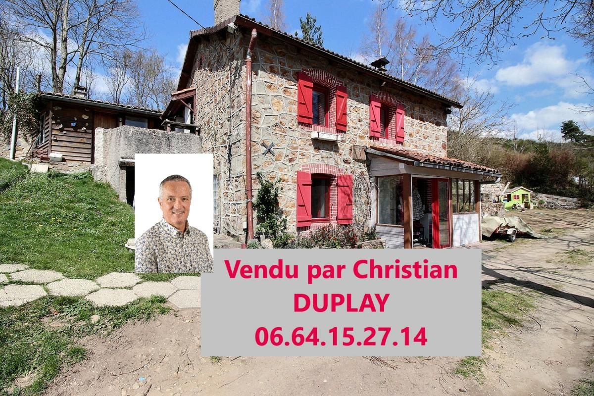 Riotord maison environ 81m² habitables 2 chambres sur 1400m² de terrain