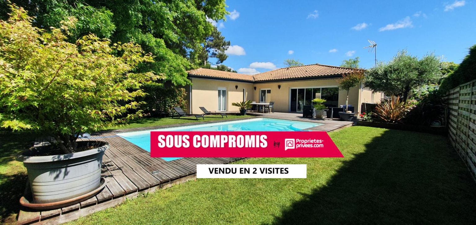 Jolie villa p-pied avec piscine