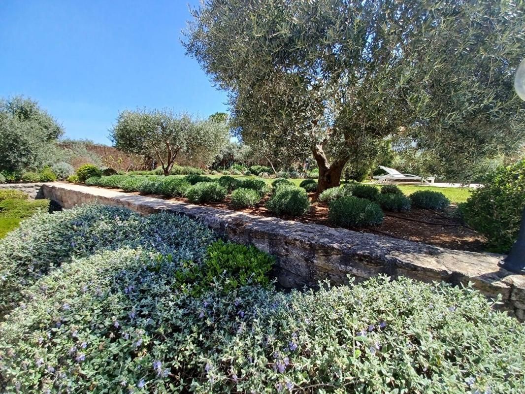 Maison de famille récente, vue Alpilles, à pied du centre du village, au calme
