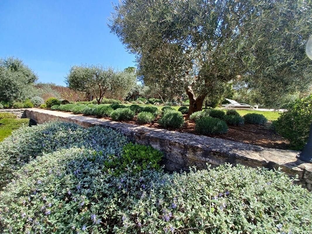 Maison de famille récente, vue Alpilles, à pied du centre du village, au calme