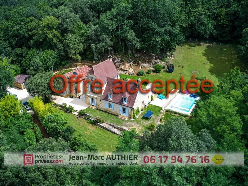 Maison et gîte en pierres 4 chambres et piscine sur 1,8 hectares