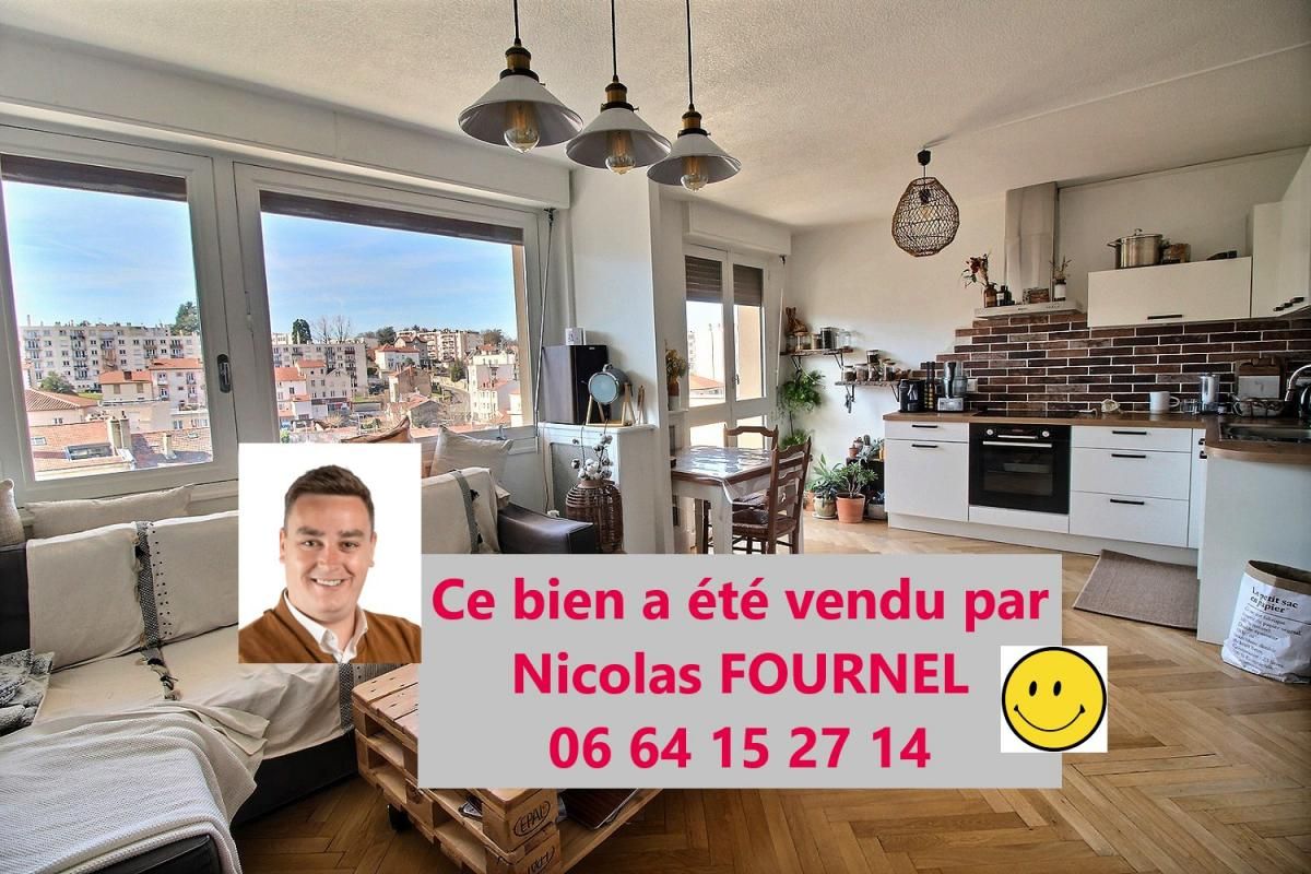 Saint-Etienne Cours Fauriel 42000 très bel appartement T3 environ 60m², 2 chambres, balcon, garage, cave