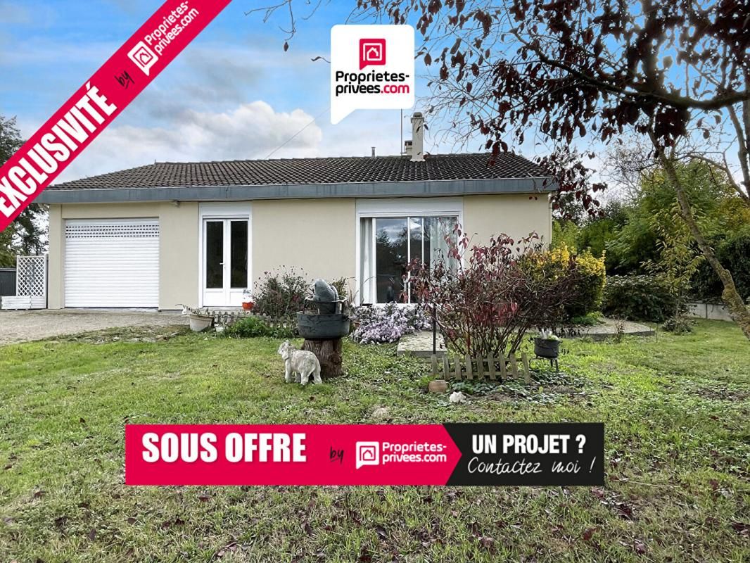 ANET EXCLUSIF ! maison PLAIN PIED 77m2 2 chambres garage jardin de 815m2 192300 FAI