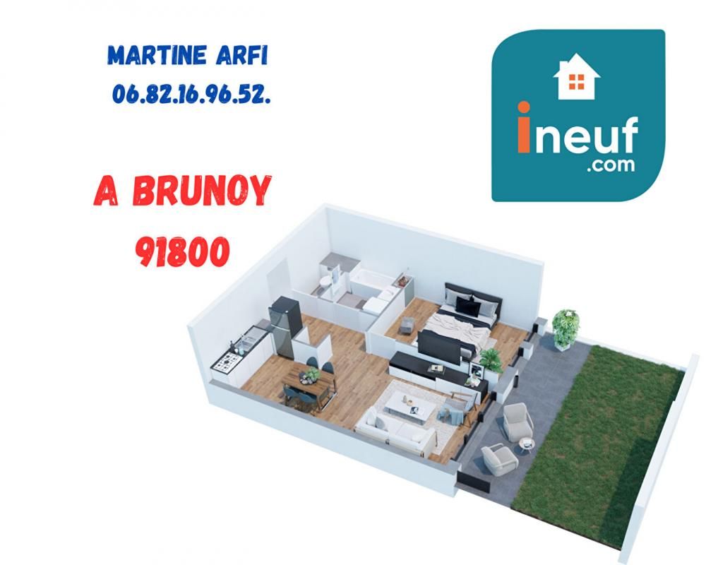 Vente T2 42 M²  avec jardin à BRUNOY