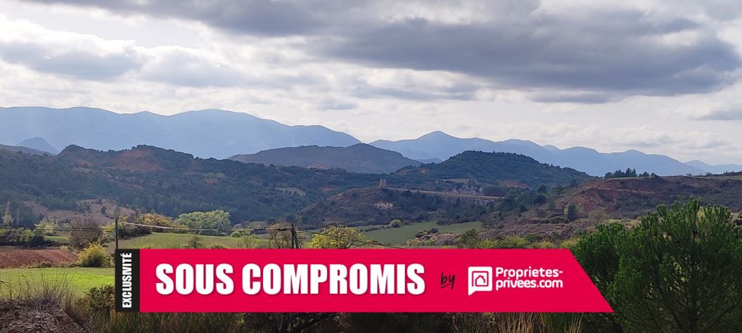 Terrain 5535 m2 avec construction en pierre