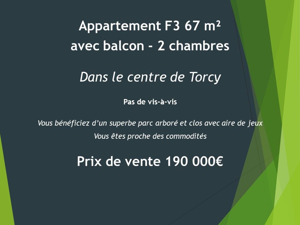 Appartement Torcy 3 pièce(s) 67 m2