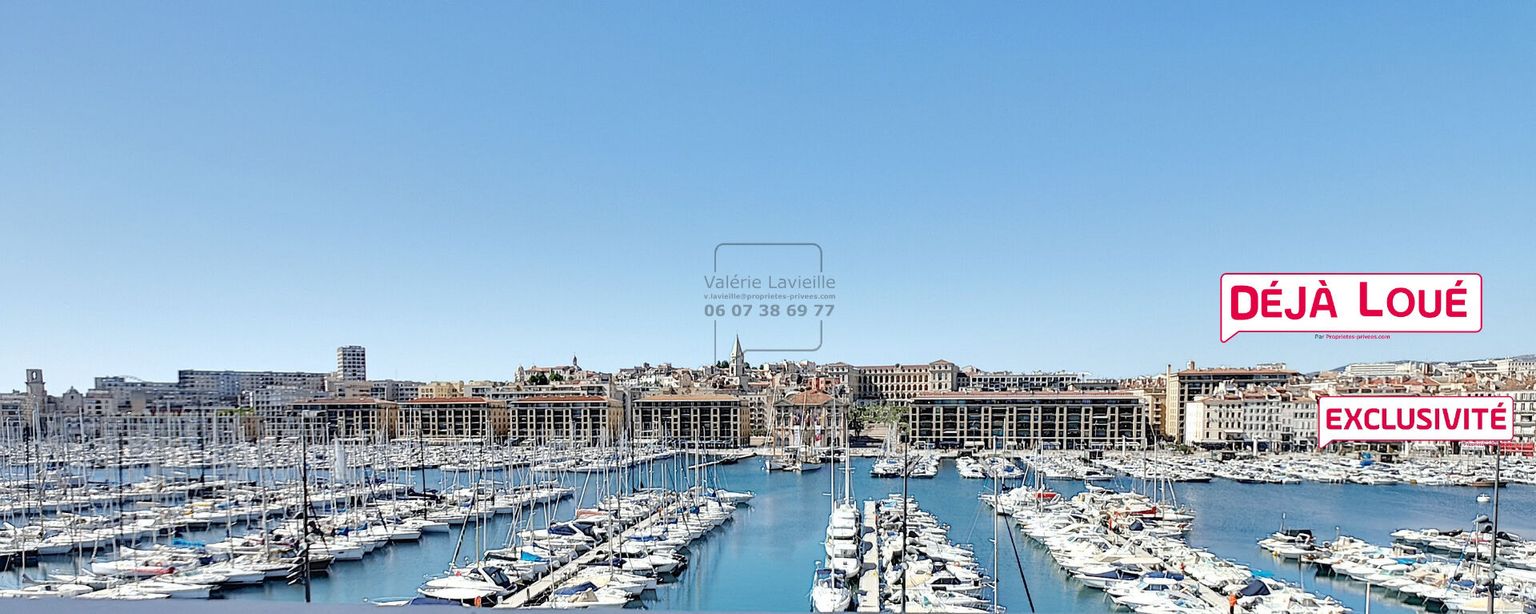 MARSEILLE (13001)  VIEUX PORT - Exclusivité -  T3 meublé - VUE  IMPRENABLE