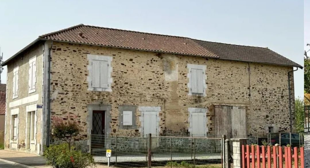 Maison 5 chambres grange servitude et terrain arboré