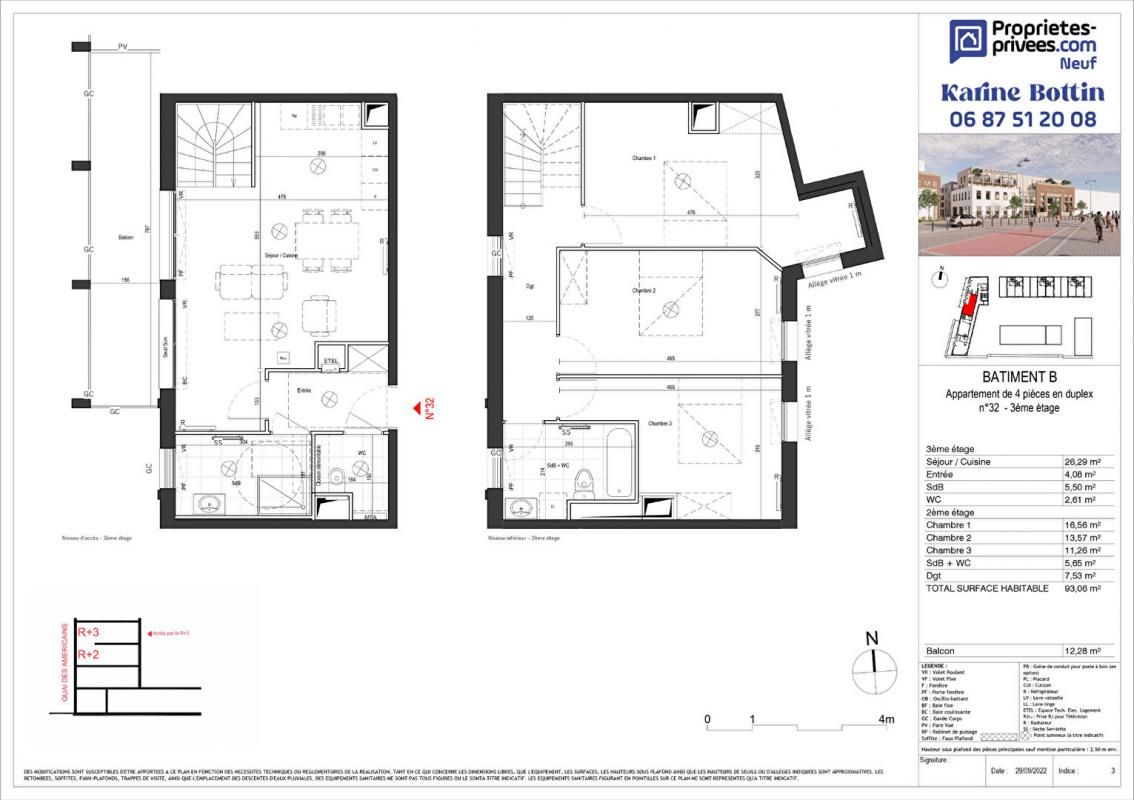 Appartement Dunkerque 4 pièce(s) 93.06 m2