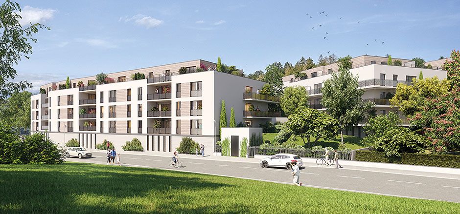 CHARTRES 28000 Appartement NEUF T4, 1er étage, 3 chambres, grand balcon exposé SUD, 2 places de parking en sous-sol, 314000