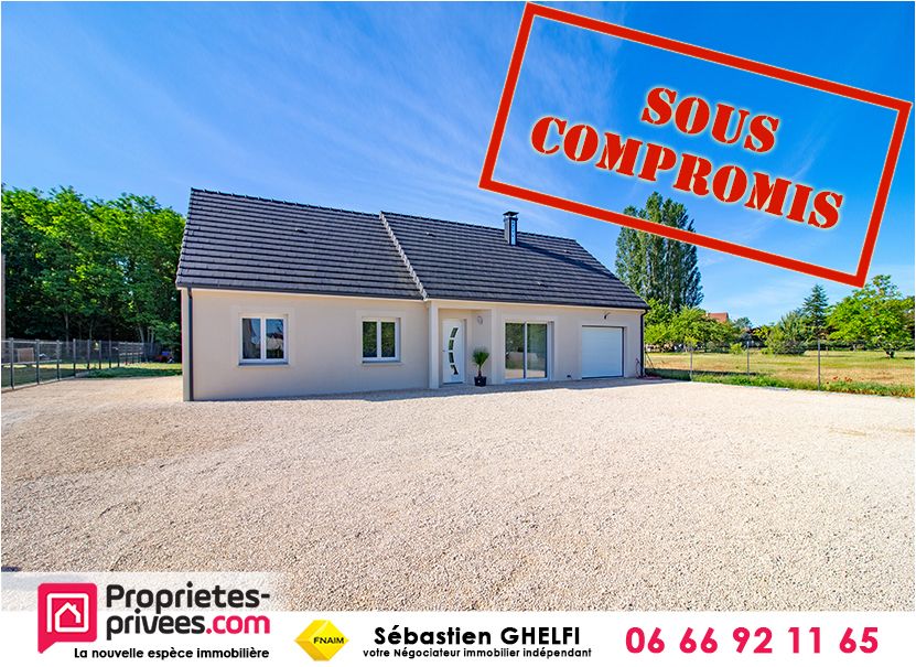 maison de plain-pied avec 3 chambres et garage sur parcelle de 1208 m²