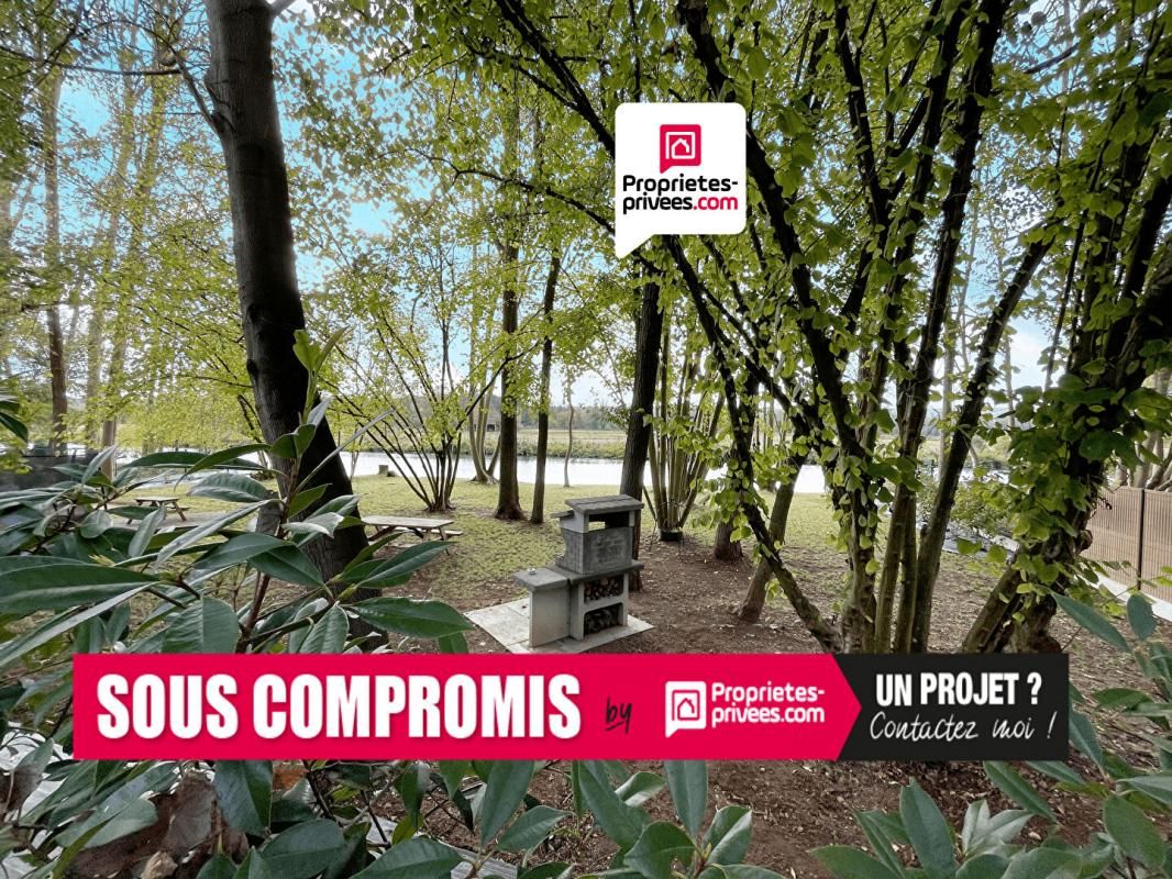 Terrain de loisirs pêche 603m2 bord de rivière non constructible 40000 FAI