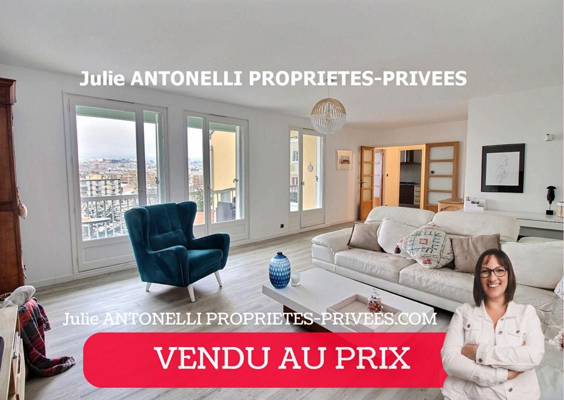 ***SOUS OFFRE*** SAINT ETIENNE 42000 Secteur Parc de MONTAUD Appartement Duplex 122m² habitables (137m² utile)  au dernier étage avec ASCENSEUR d'une RESIDENCE CALME ET SECURISEE, TROIS CHAMBRES, UN BALCON et une CAVE