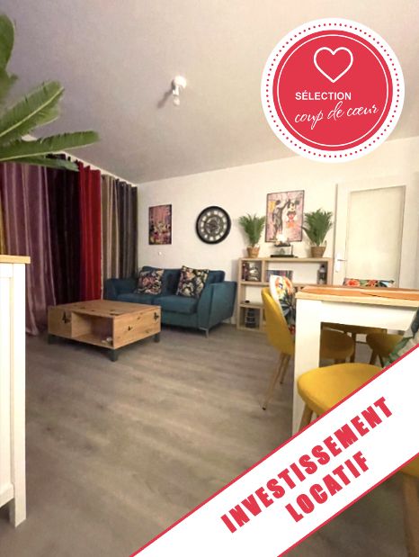 Investissement Locatif : Appartement rénové lumineux T2 - 57 m²- - 1ER étage - ascenseur - Parking et Box - ROUEN RIVE DROITE