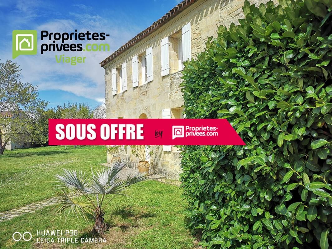 VIAGER OCCUPE Maison bourgeoise à 15 mn de St Emilion