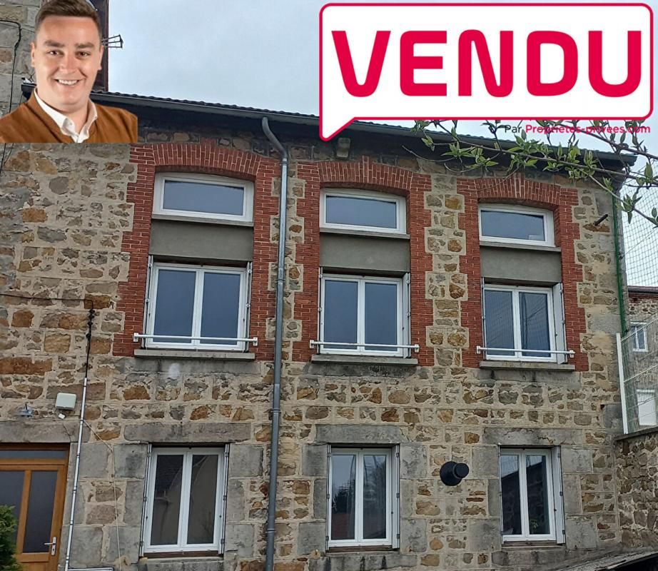 ***VENDU*** Saint Genest Malifaux 42660 maison centre bourg 130m² 4 chambres petit terrain clos