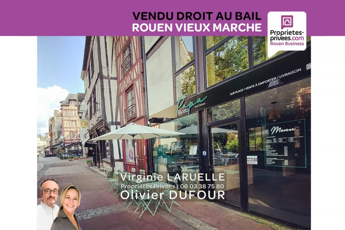 ROUEN VIEUX MARCHE Droit au bail petite restauration avec terrasse