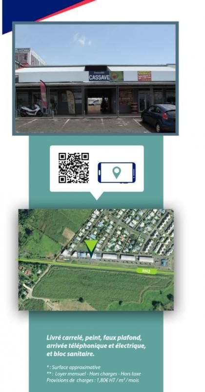 BAIE MAHAULT - local commercial, bureaux 489 m² jarry hyper centre