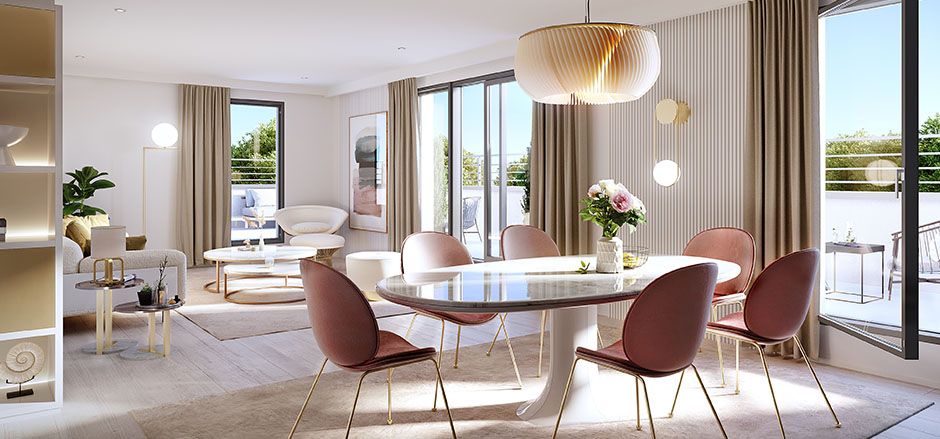 Appartement Chartres F5 dernier étage avec grande terrasse