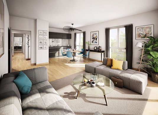 Appartement F4 à Chartres avec balcon TVA 5.5 %