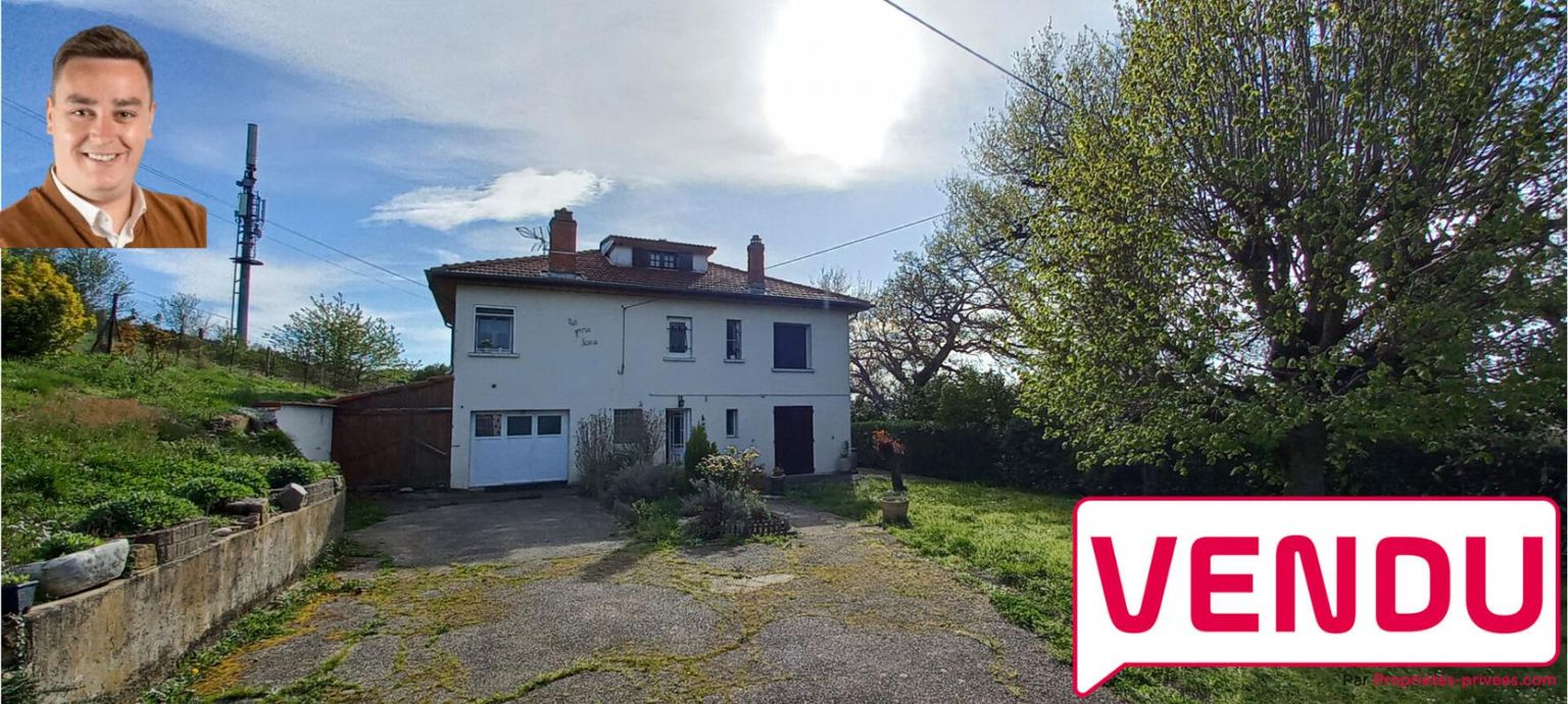 ***VENDU*** Le Chambon Feugerolles 42500 maison sur sous-sol complet 156m² habitables 3 chambres sur 3000 m² de terrain