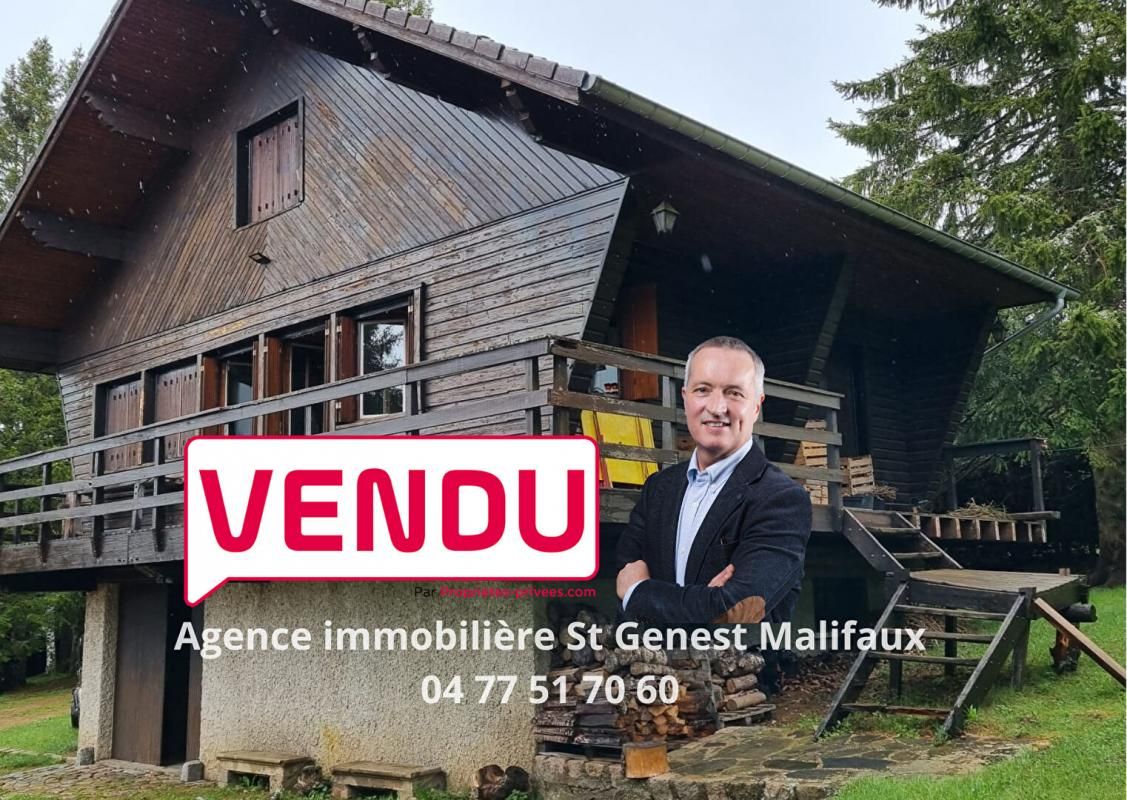 ***EXCLUSIVITE*** Le Bessat 42660 maison type Chalet environ 75m² habitables sur 2630m² de terrain