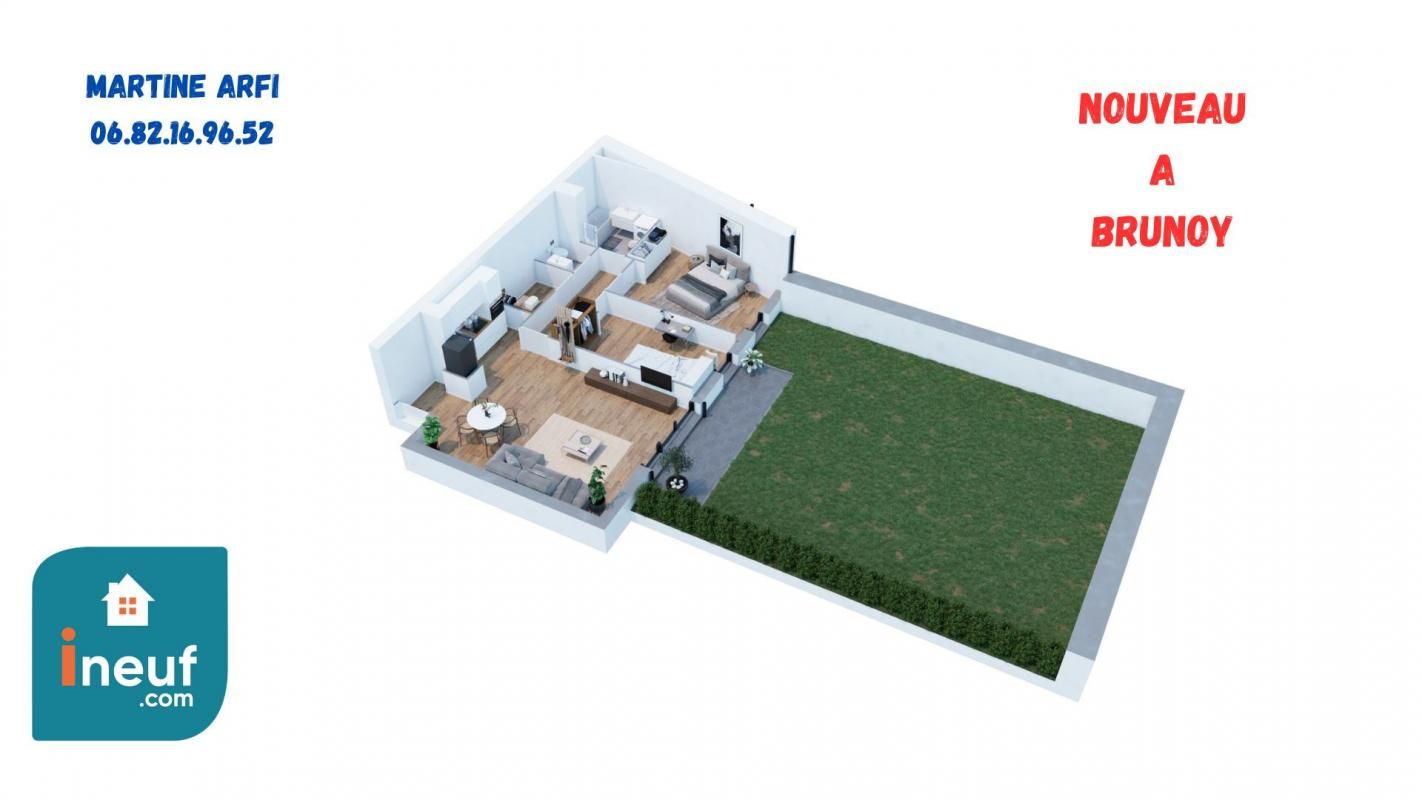 VENTE T 3 73 m² avec jardin