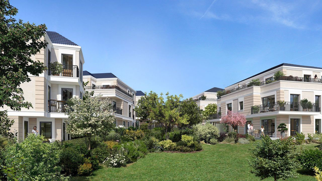 Programme Neuf/ Appartement Viroflay 4 pièces 88.75 m2  jardin 2 pl de parkings