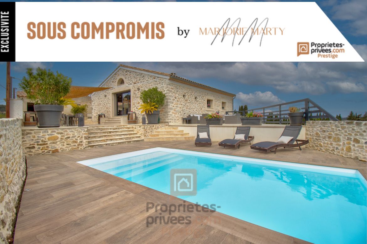 Bastide de 172 m2 -  piscine - LEZIGNAN CORBIERES (11200) -  441 000 HAI