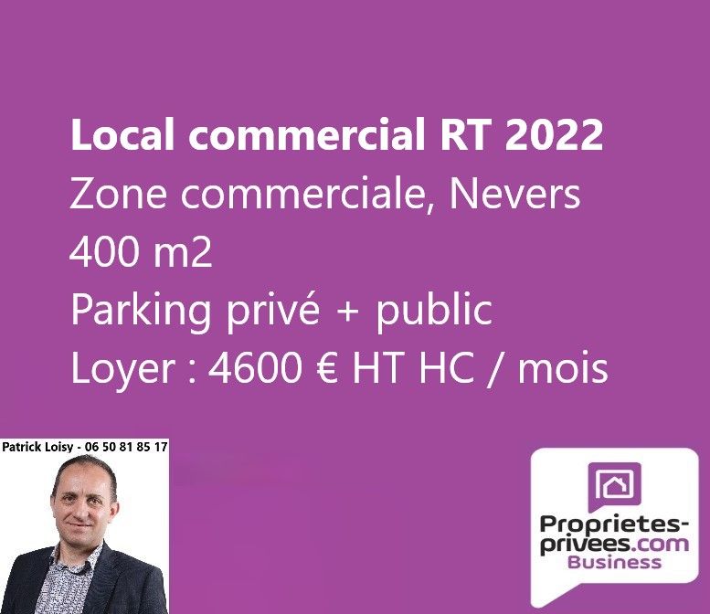 58000 NEVERS - LOCAL COMMERCIAL 430 M², BEL EMPLACEMENT