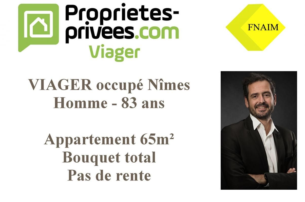 VIAGER occupé - Appartement Nimes 3 pièce(s) 65 m2