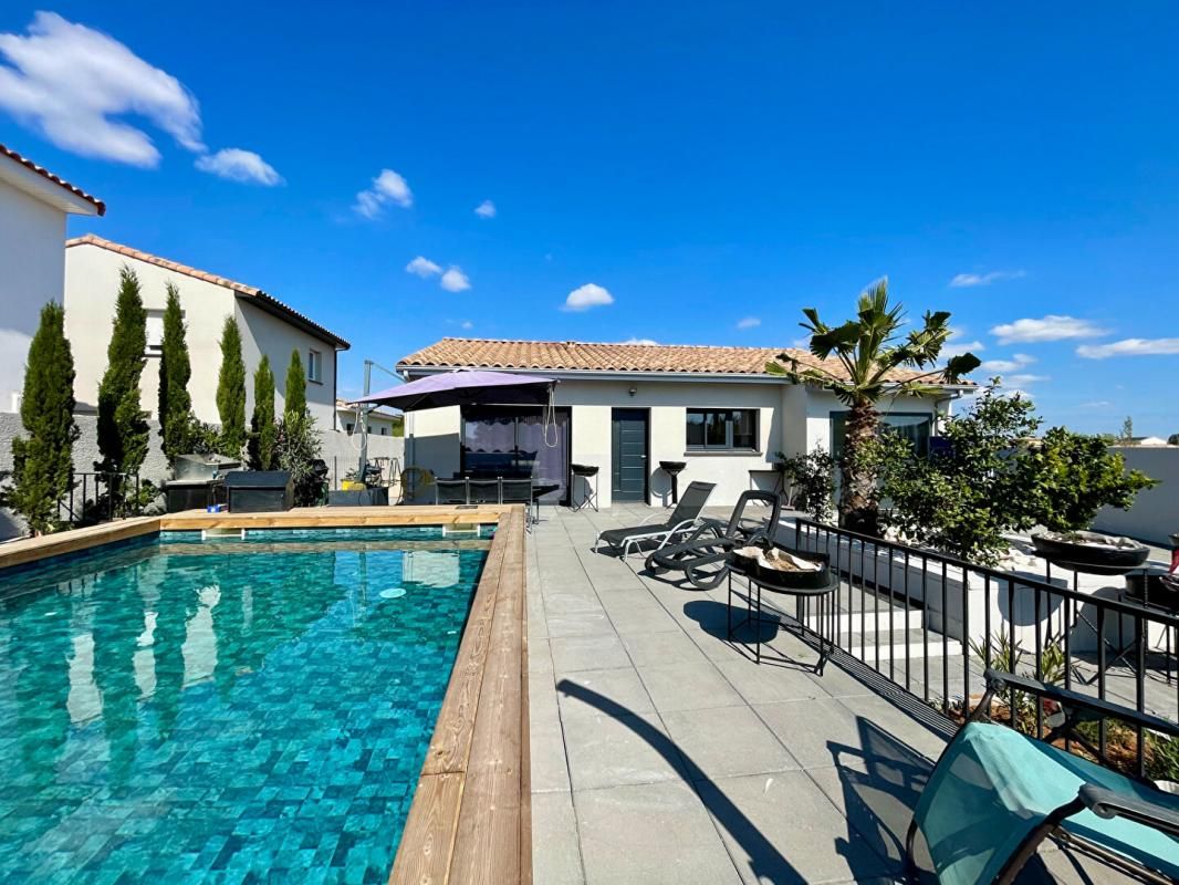 Villa de plain-pied avec piscine - Marseillan