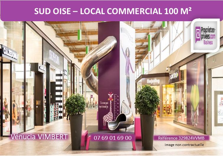 Sud Oise ! Local commercial 100 m², A Louer