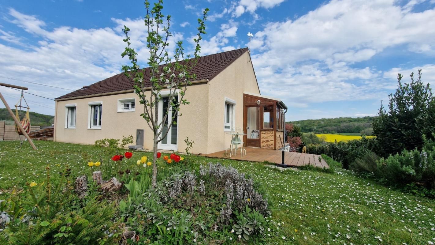 Pavillon de plain pied sur sous sol avec vue panoramique