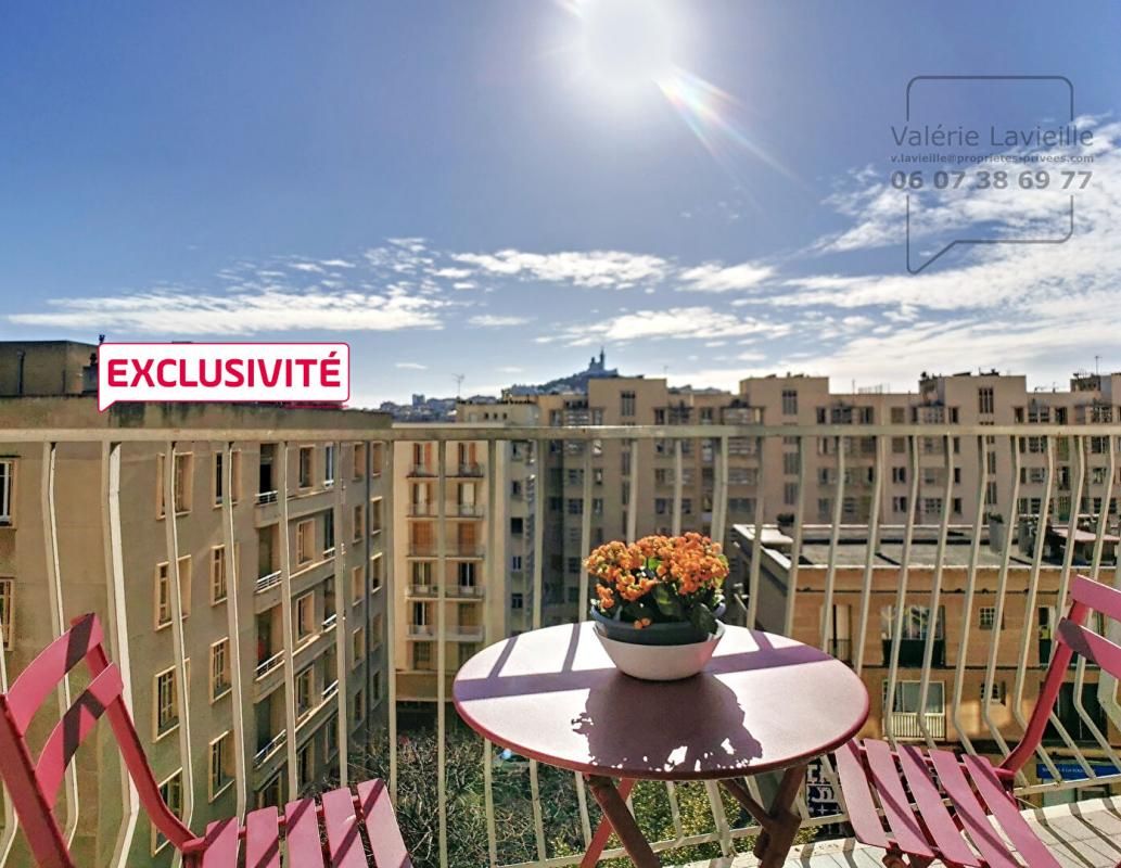 MARSEILLE (13002) VIEUX PORT / PANIER - Exclusivité - 3 pièces + grand balcon ensoleillé vue NDG