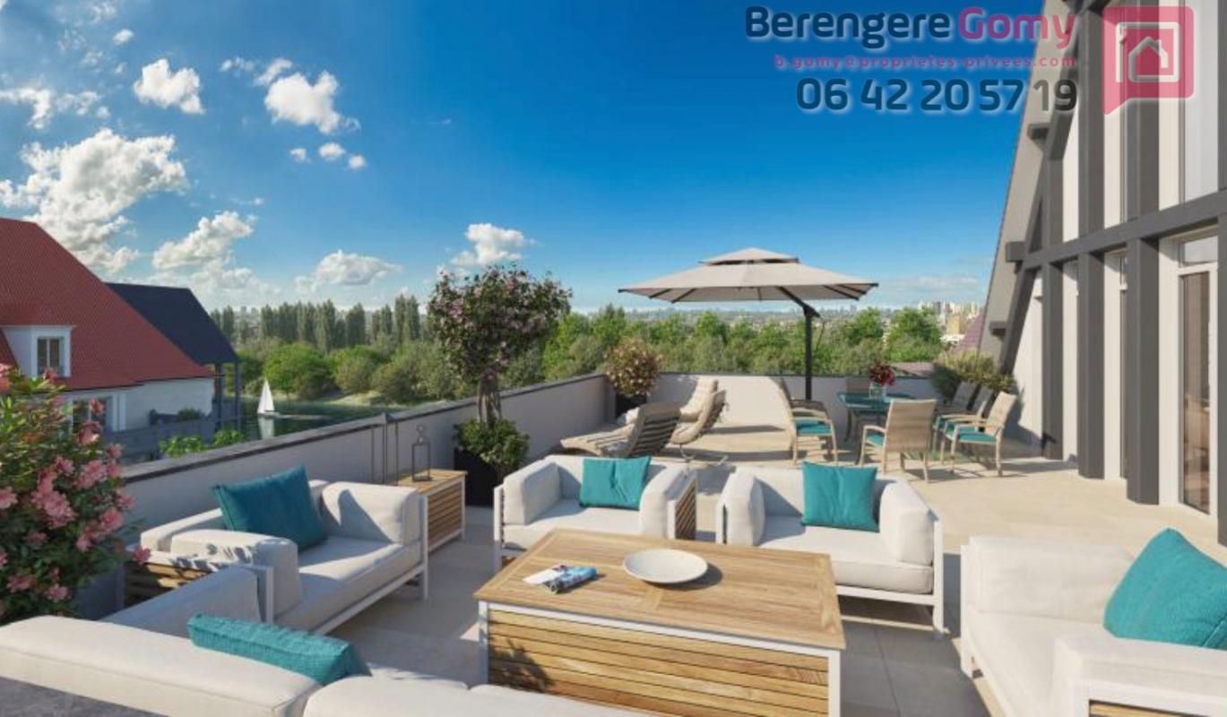Superbe appartement avec terrasse immense plein sud dans la marina de Cormeilles