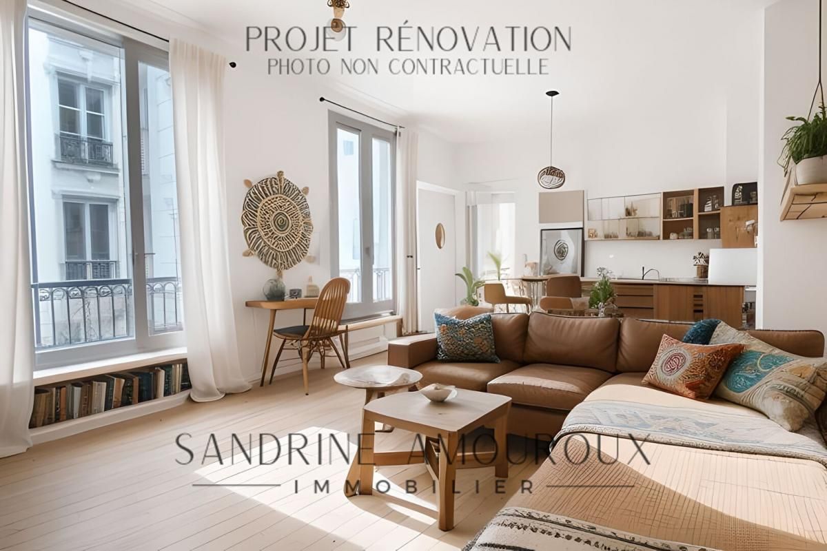 Paris 18ème - appartement 2 pièce(s) 40 m2