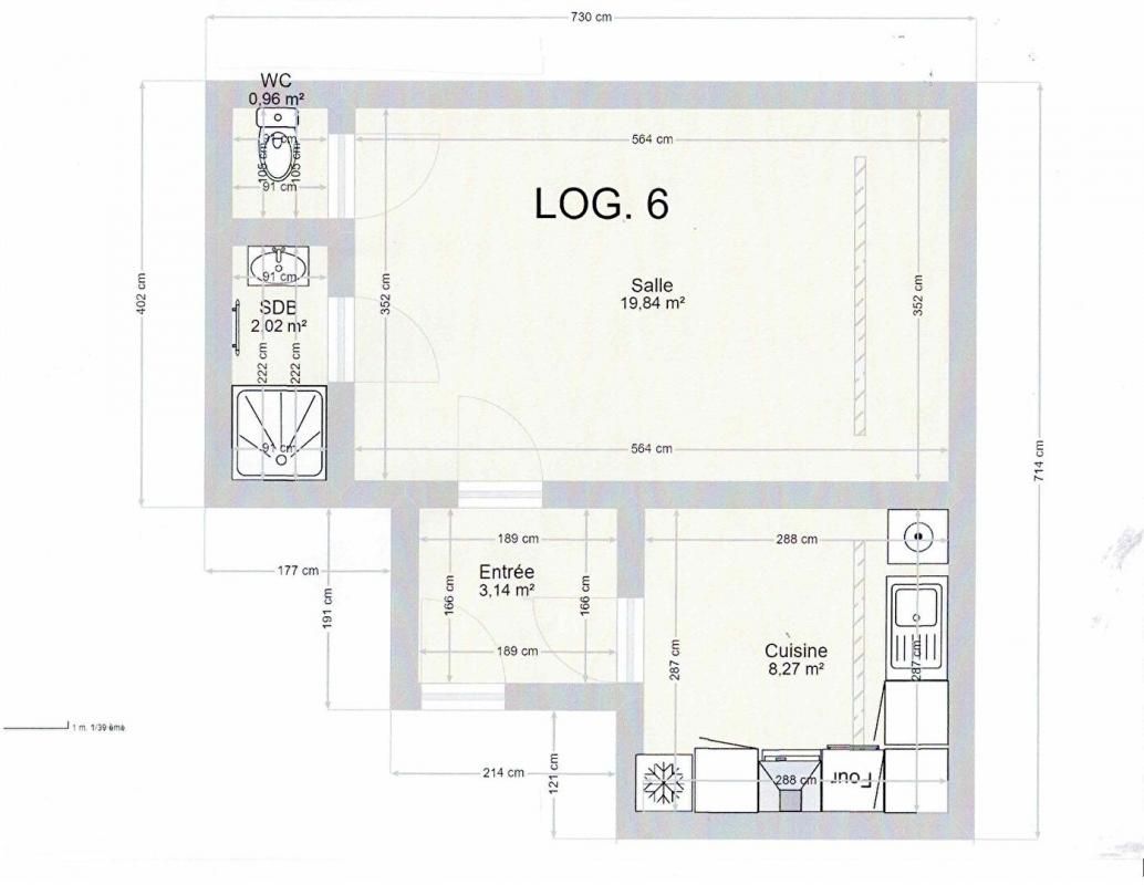 Appartement Chalon Sur Saone 2 pièce(s) 30 m2