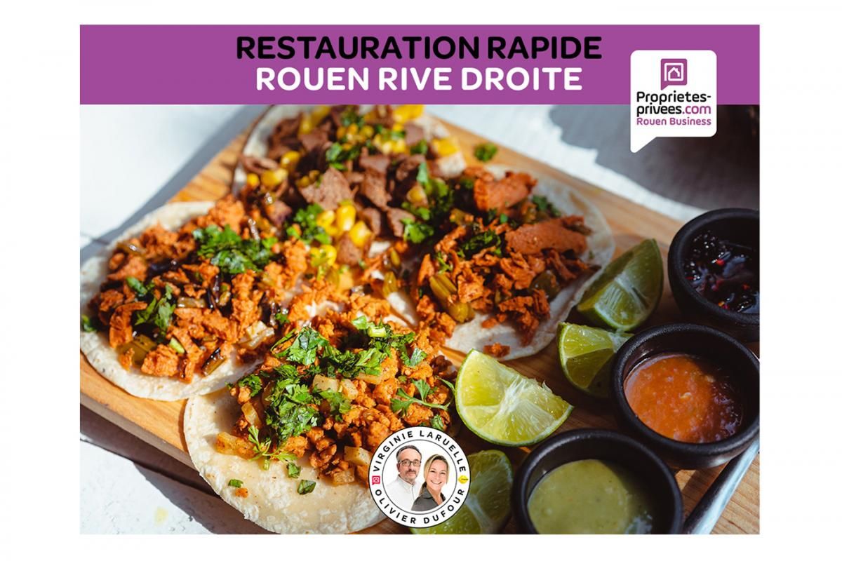 ROUEN, CENTRE HISTORIQUE RIVE DROITE - RESTAURATION RAPIDE