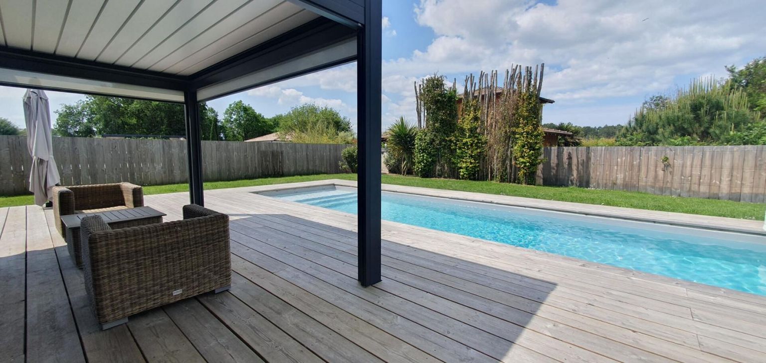 Belle villa ossature bois avec piscine