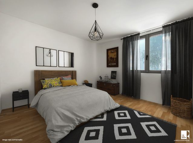 ROUEN Bel appartement RENOVE lumineux T3 d'environ 73 m² avec parking 2