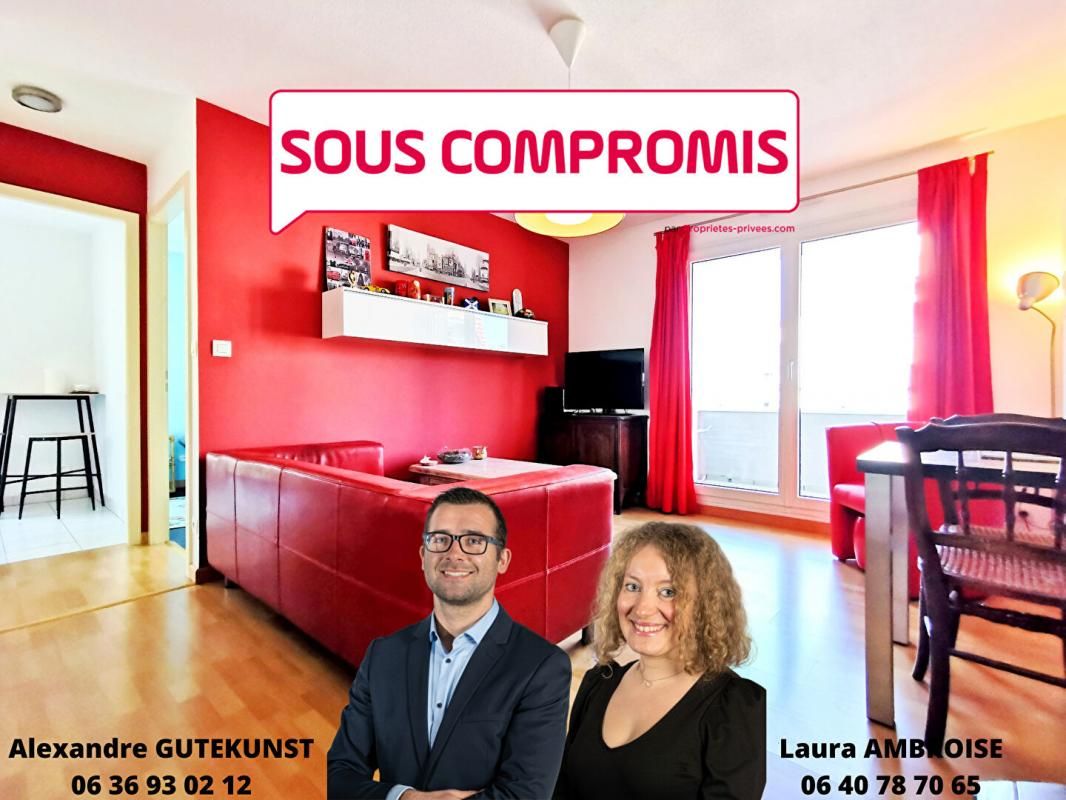 ****SOUS COMPROMIS**** Vente appartement F2 - 40 m² + cave + garage