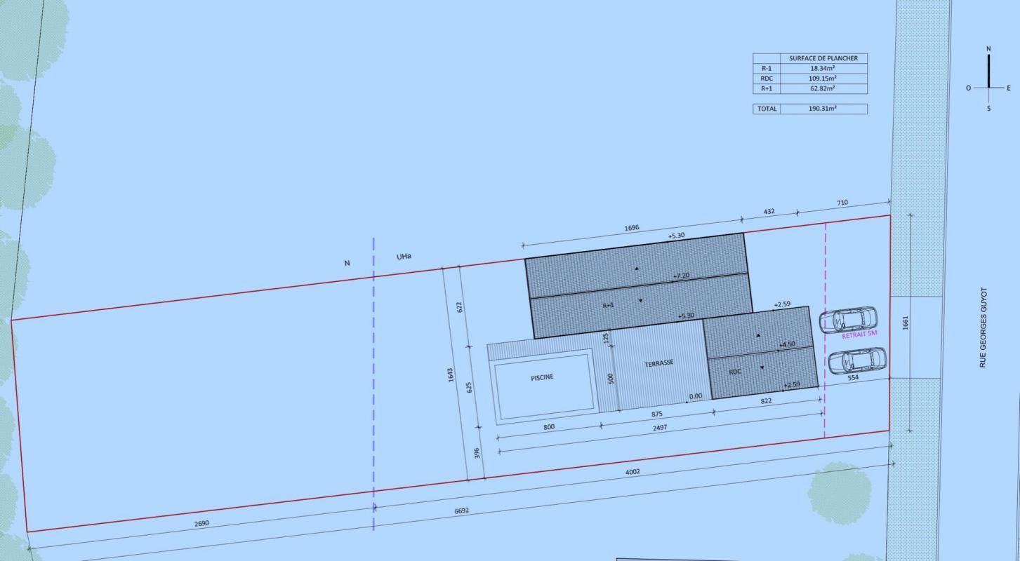 Terrain proche Montmirail 1110 m2