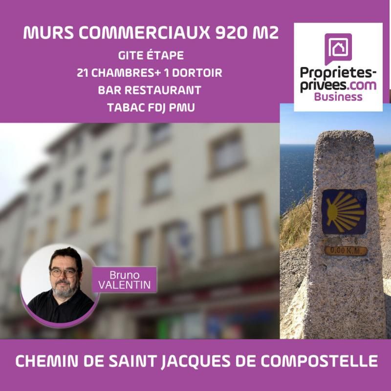 48 - CHEMIN DE SAINT JACQUES DE COMPOSTELLE - MURS COMMERCIAUX D'UN GÎTE/RESTAURANT/PMU FDJ/TABAC