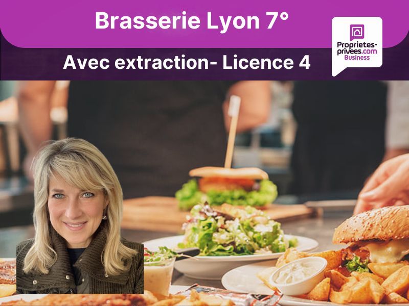 SECTEUR LYON 69007 - RESTAURANT BAR BRASSERIE 210 COUVERTS , TERRASSE