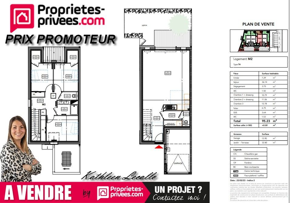 Maison 4 pièce(s) 95 m2