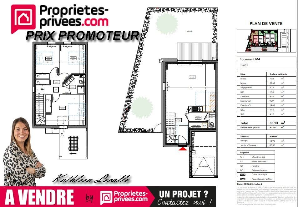 Maison Guerande 4 pièce(s) 85 m2