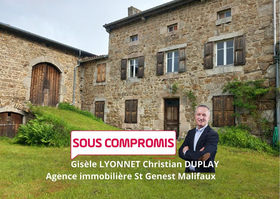 ***SOUS COMPROMIS*** RIOTORD 43220 dans un hameau paisible corps de ferme 180m² habitables sur 740m² de terrain