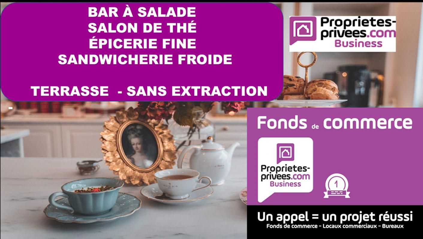 75014 PARIS - RESTAURATION SANS EXTRACTION  - TERRASSE - GRANDE VITRINE