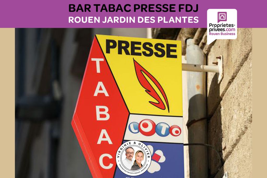 ROUEN JARDIN DES PLANTES - BAR TABAC PRESSE FDJ AVEC LOGEMENT